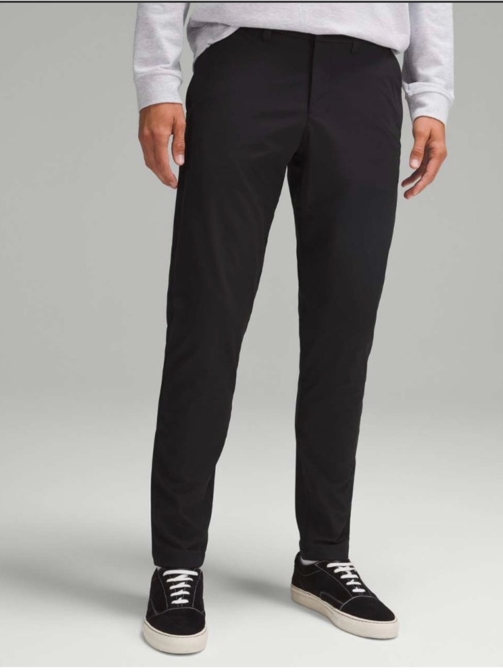 Lululemon Men’s ABC Slim Warpstreme Pants 35 Black Trousers